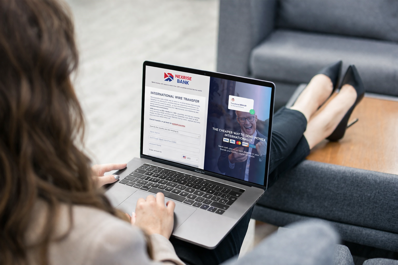 A woman reviewing her business finances on a tablet